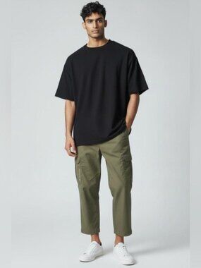 Salomon Lightweight capri Pants Men's Waist 32  Khaki Green brown Outdoor Hiking